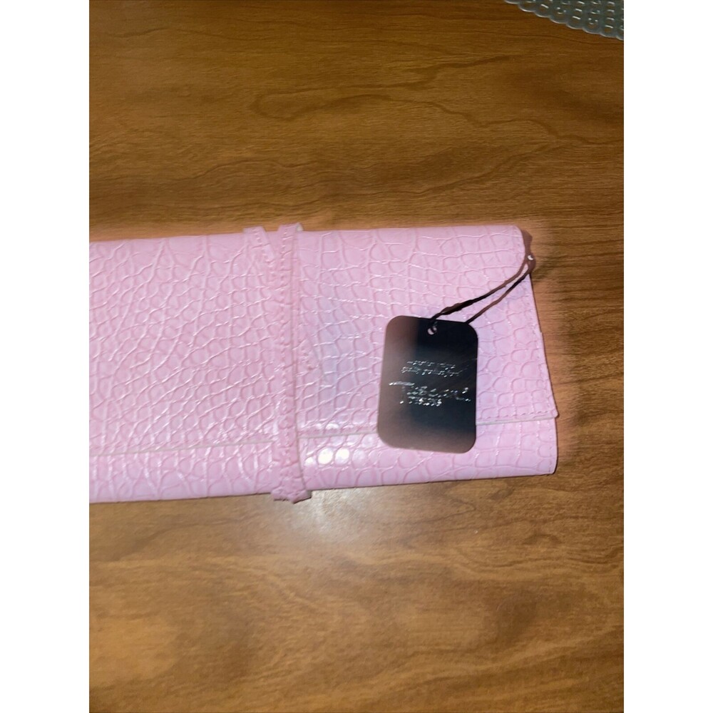 New Tuscan Designs Pink Pebble Travel Jewelry Organizer Trifold Storage Wallet